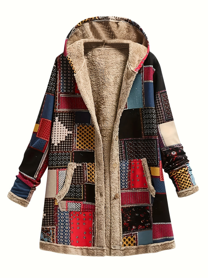 Arwen™ – PLUSH PRINTED HOODED JACKET