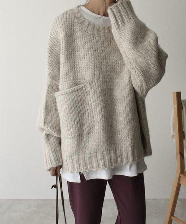 Callie™ - OVERSIZED SWEATER WITH FRONT POCKET