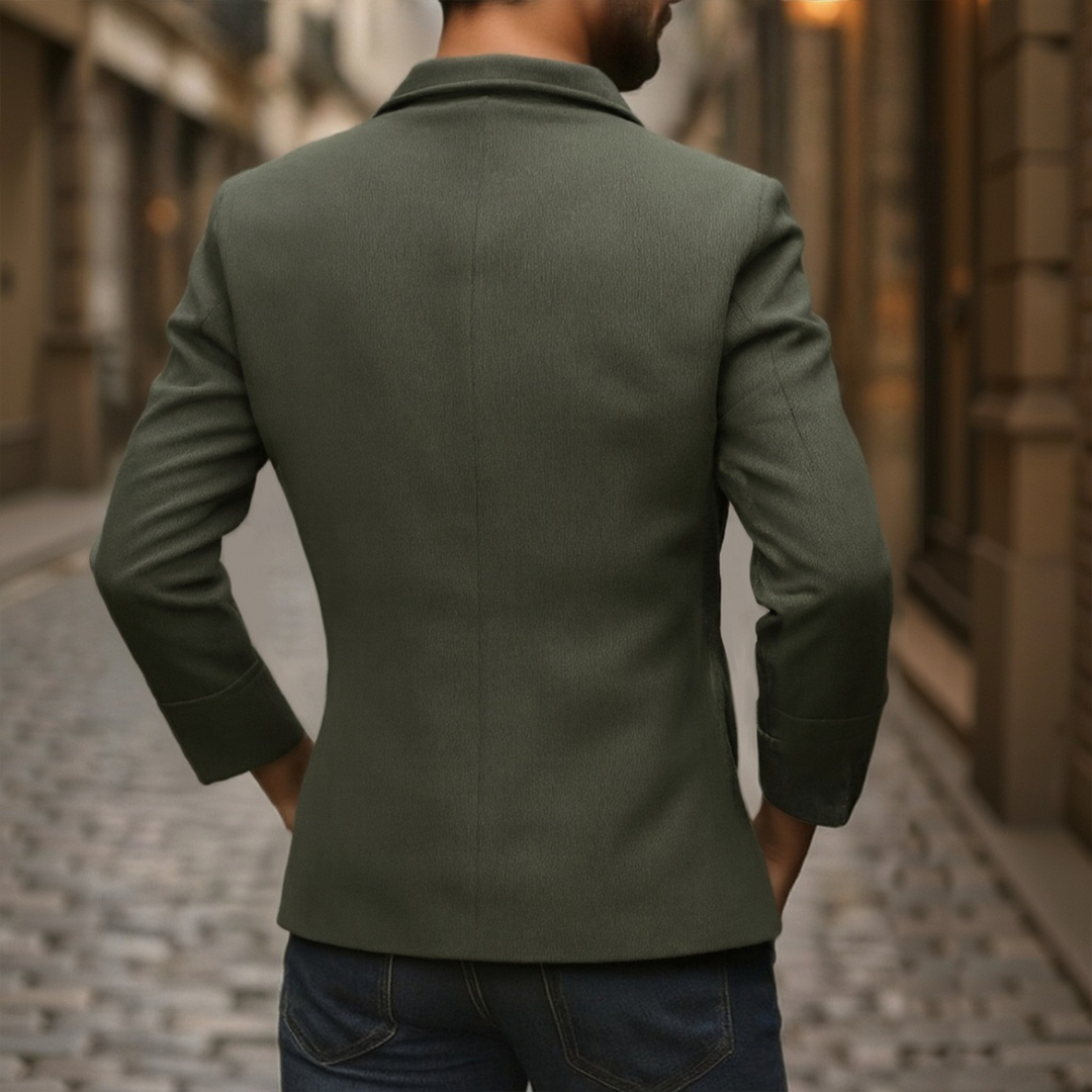 Lennox™ - VINTAGE SLIM FIT COAT WITH STAND COLLAR