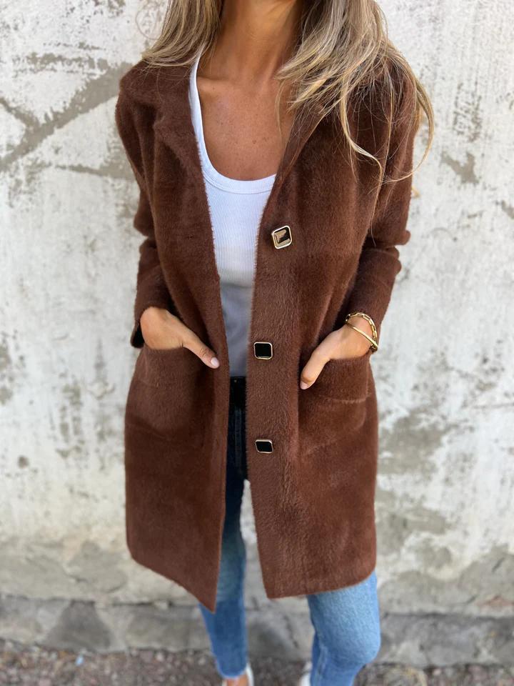Ember™ - STYLISH SINGLE-BREASTED COAT WITH LAPELS