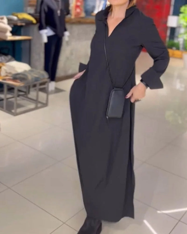 Vayla™ - FLOWY MAXI DRESS WITH SIDE SLITS