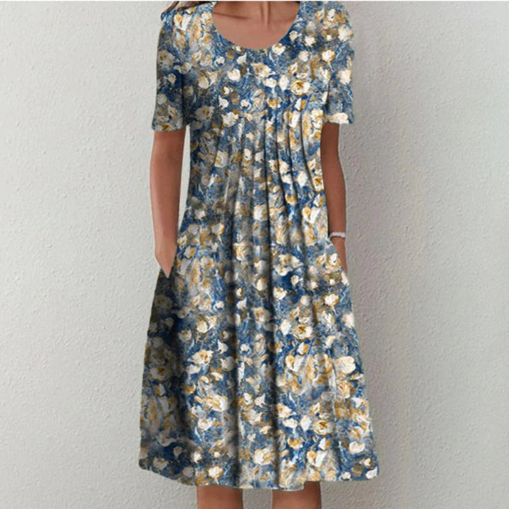 Maddison™ - STYLISH CASUAL FLORAL DRESS WITH POCKETS