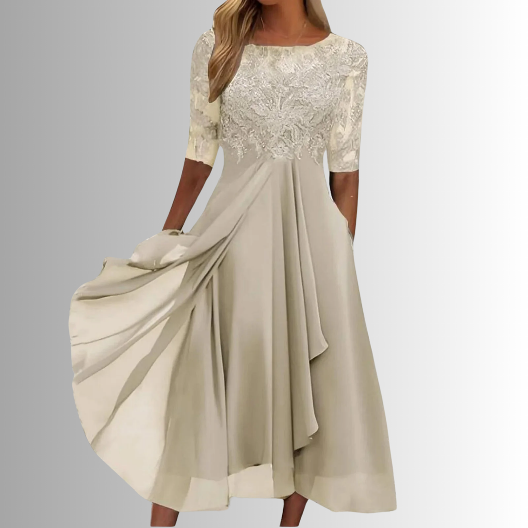 Eliana™ - ELEGANT LACE DRESS WITH FEMININE SILHOUETTE