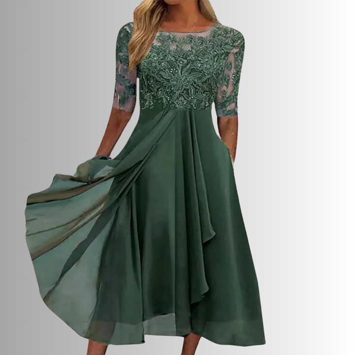 Eliana™ - ELEGANT LACE DRESS WITH FEMININE SILHOUETTE