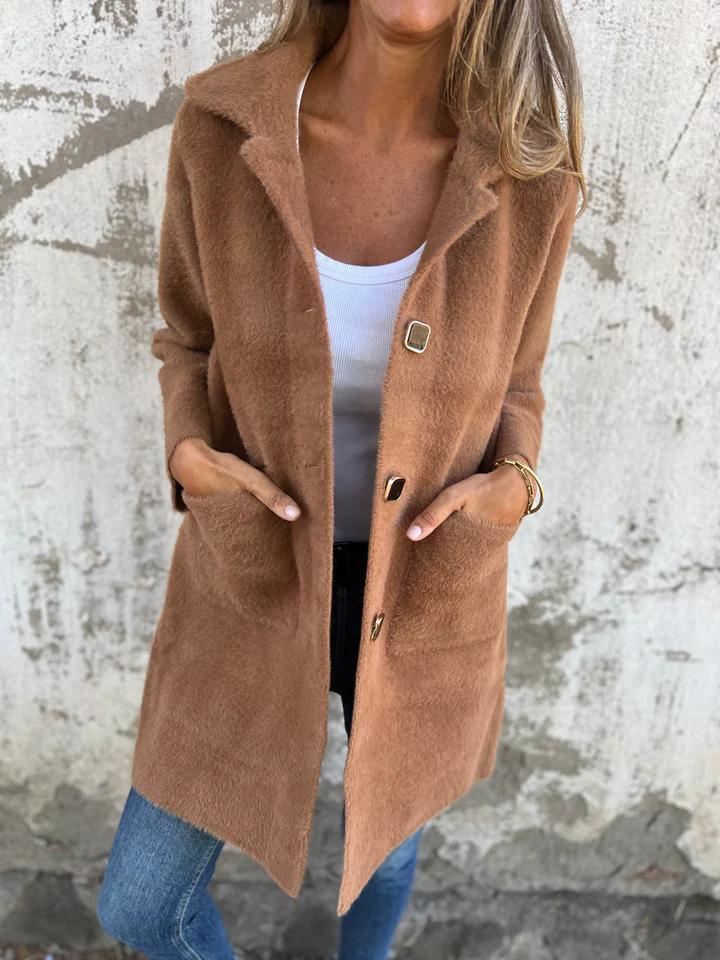 Ember™ - STYLISH SINGLE-BREASTED COAT WITH LAPELS