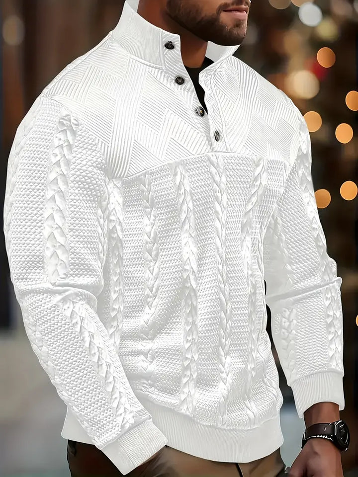Winslow™ - LONG SLEEVE SWEATER WITH STRIPED DETAILING