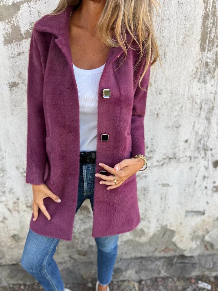 Ember™ - STYLISH SINGLE-BREASTED COAT WITH LAPELS