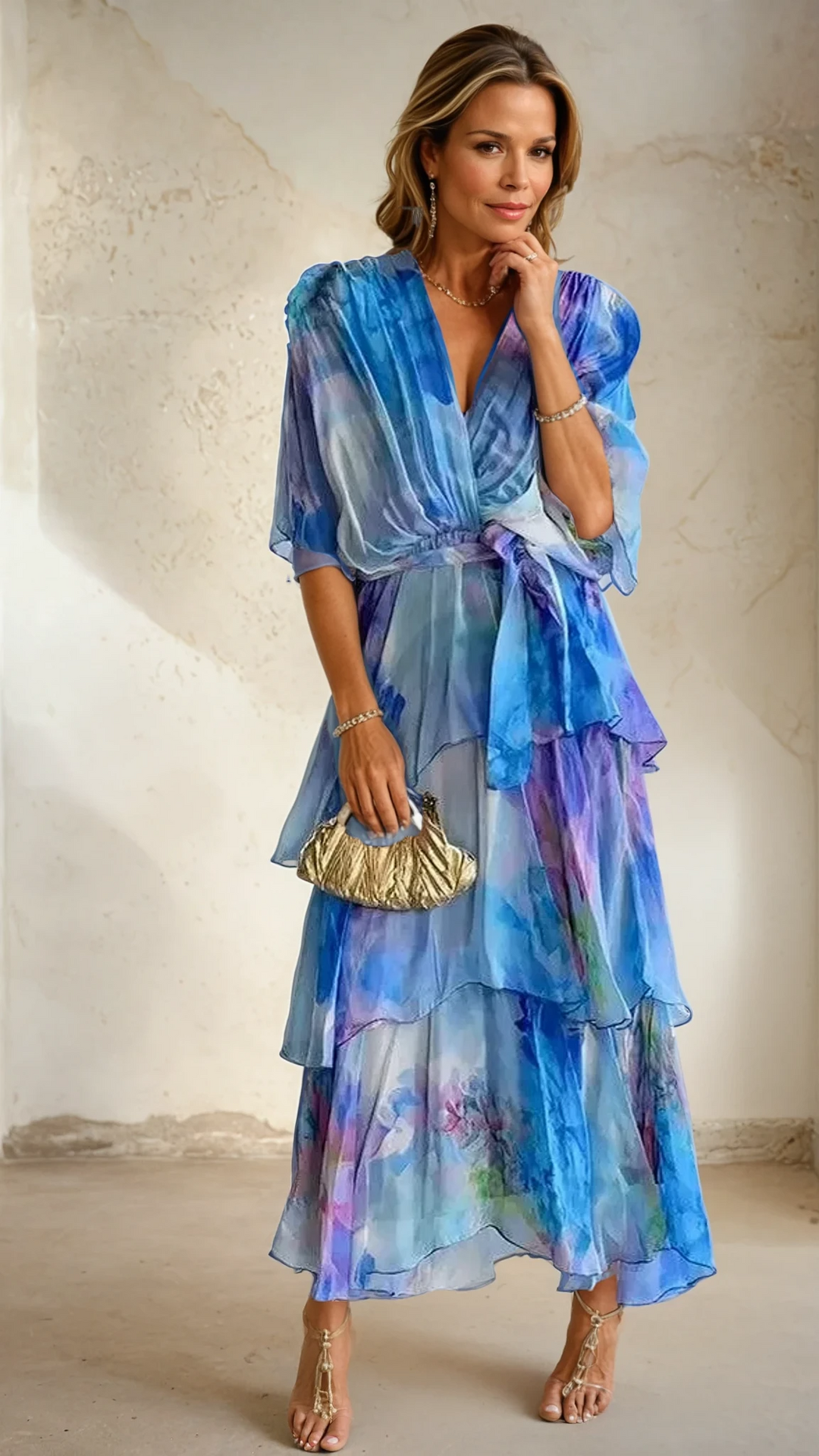 Soleil™ - FLORAL LAYERED DRESS