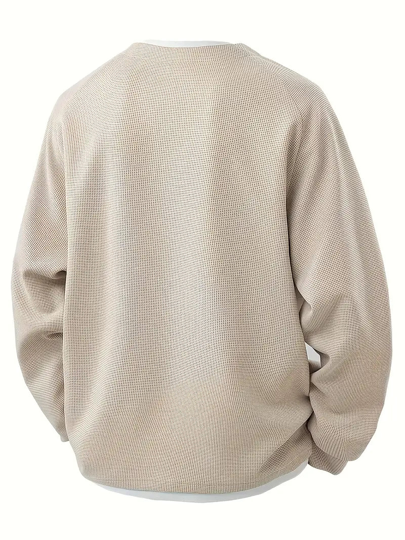 Easton™ - LAYERED LONG SLEEVE SWEATER WITH ELEVATED STYLE