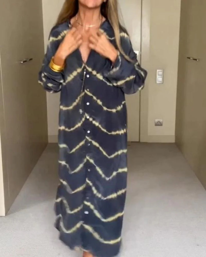 BOMEA™ - BOHO STRIPE LONG SLEEVES DRESS