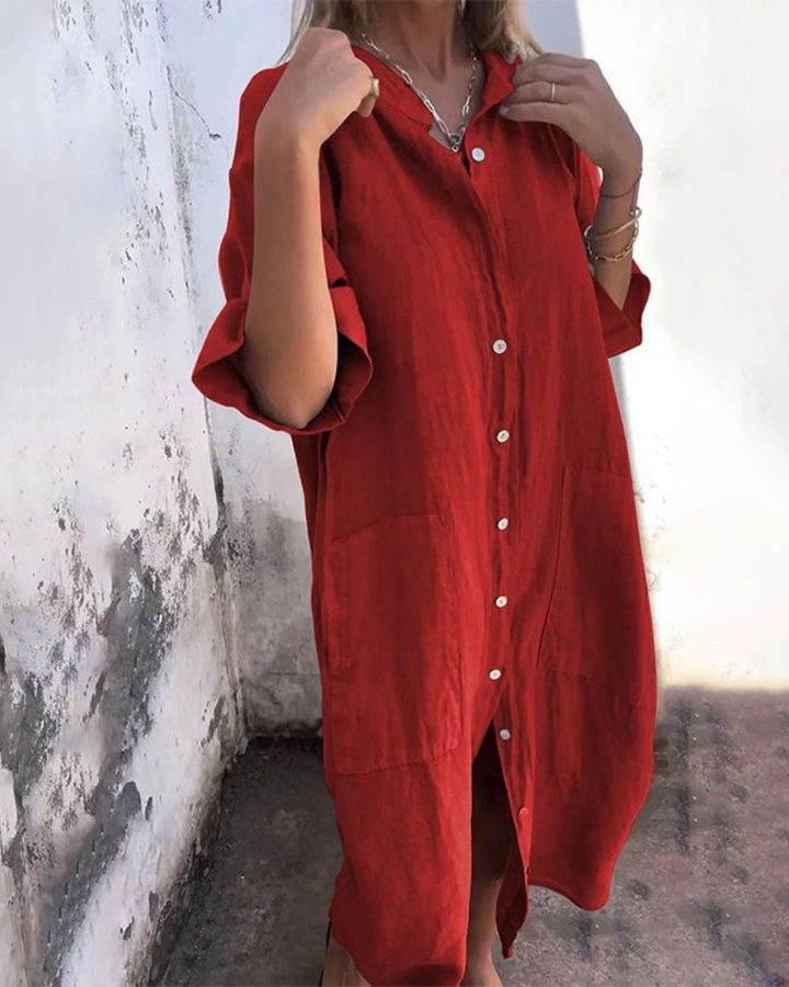 Faith™ - BOHO SHIRT DRESS WITH A RELAXED FIT