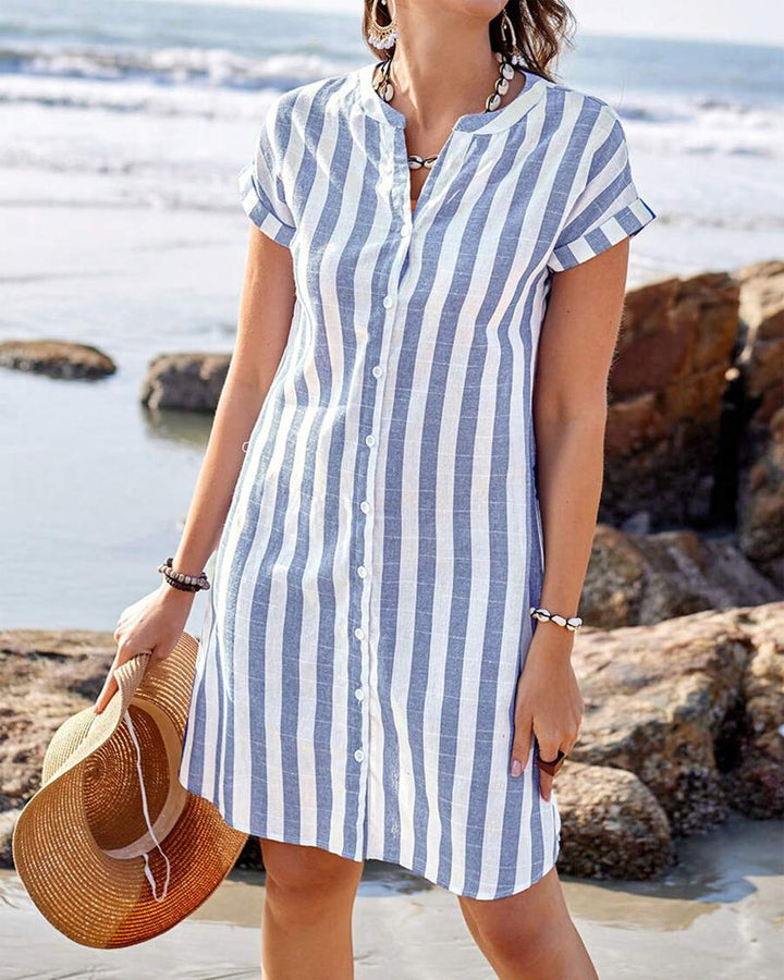 Martine™ - LIGHTWEIGHT CHECKED SUMMER DRESS