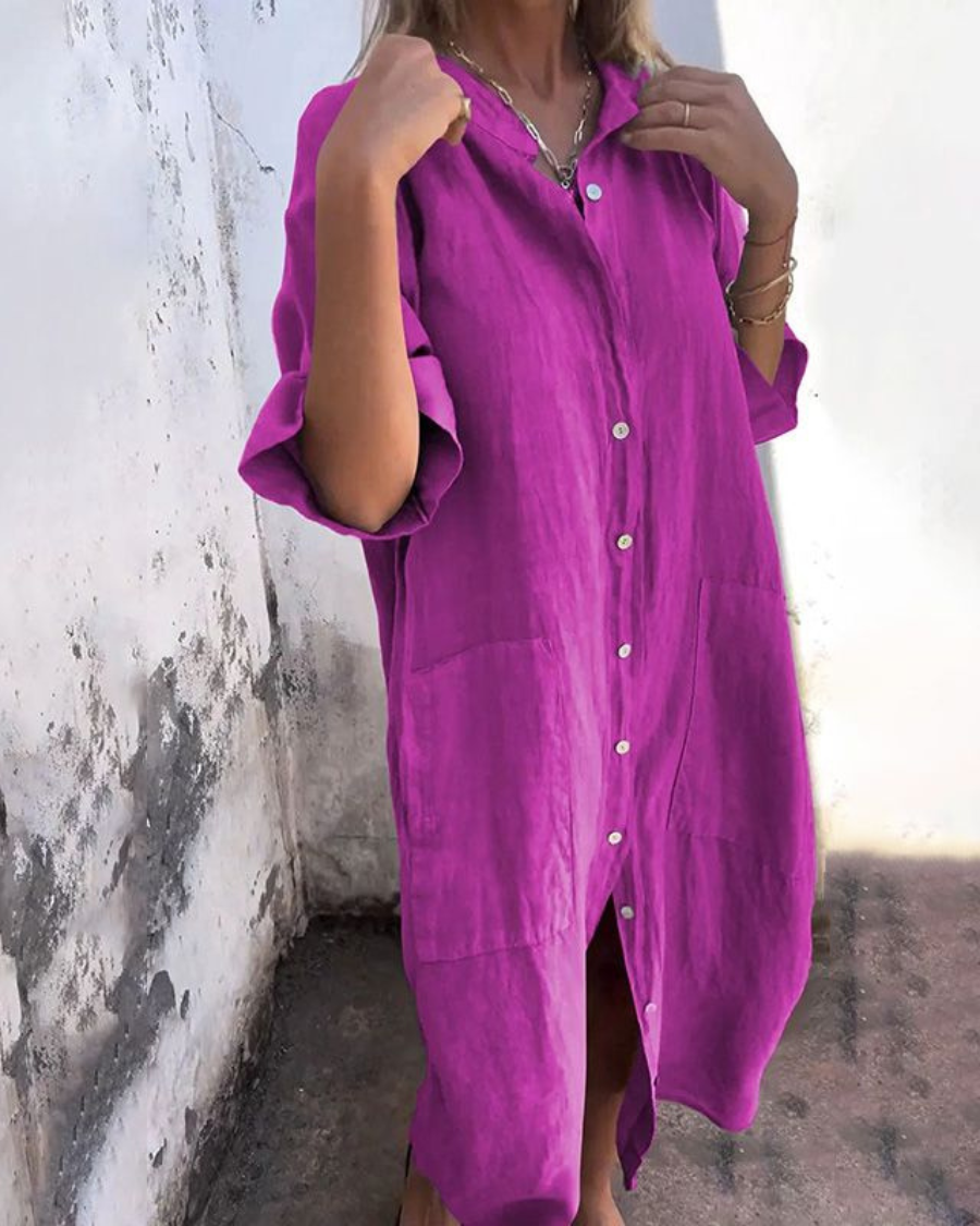 Faith™ - BOHO SHIRT DRESS WITH A RELAXED FIT