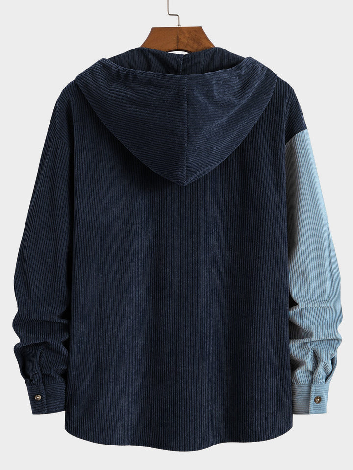 Briar Colorblock Hooded Shirt™ - STYLISH CORDUROY SHIRT WITH HOOD