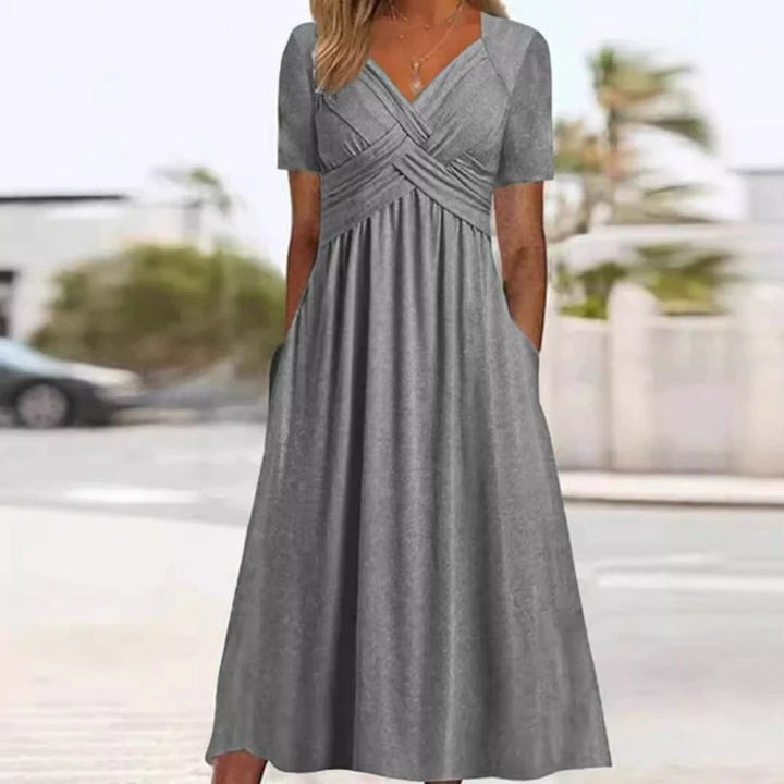 ADRIANNA™ - FLATTERING ELEGANCE DRESS