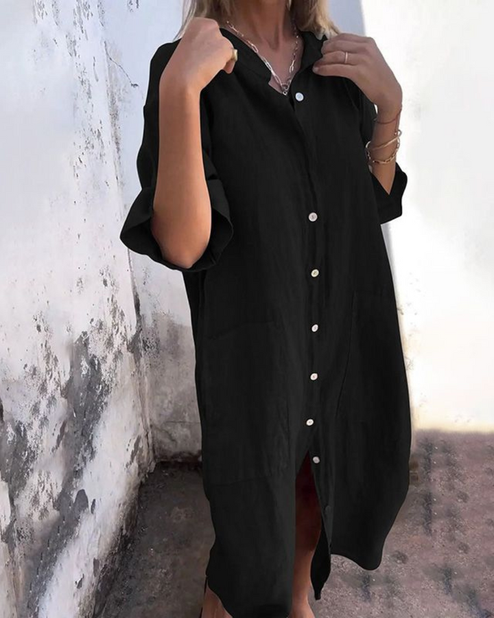 Faith™ - BOHO SHIRT DRESS WITH A RELAXED FIT
