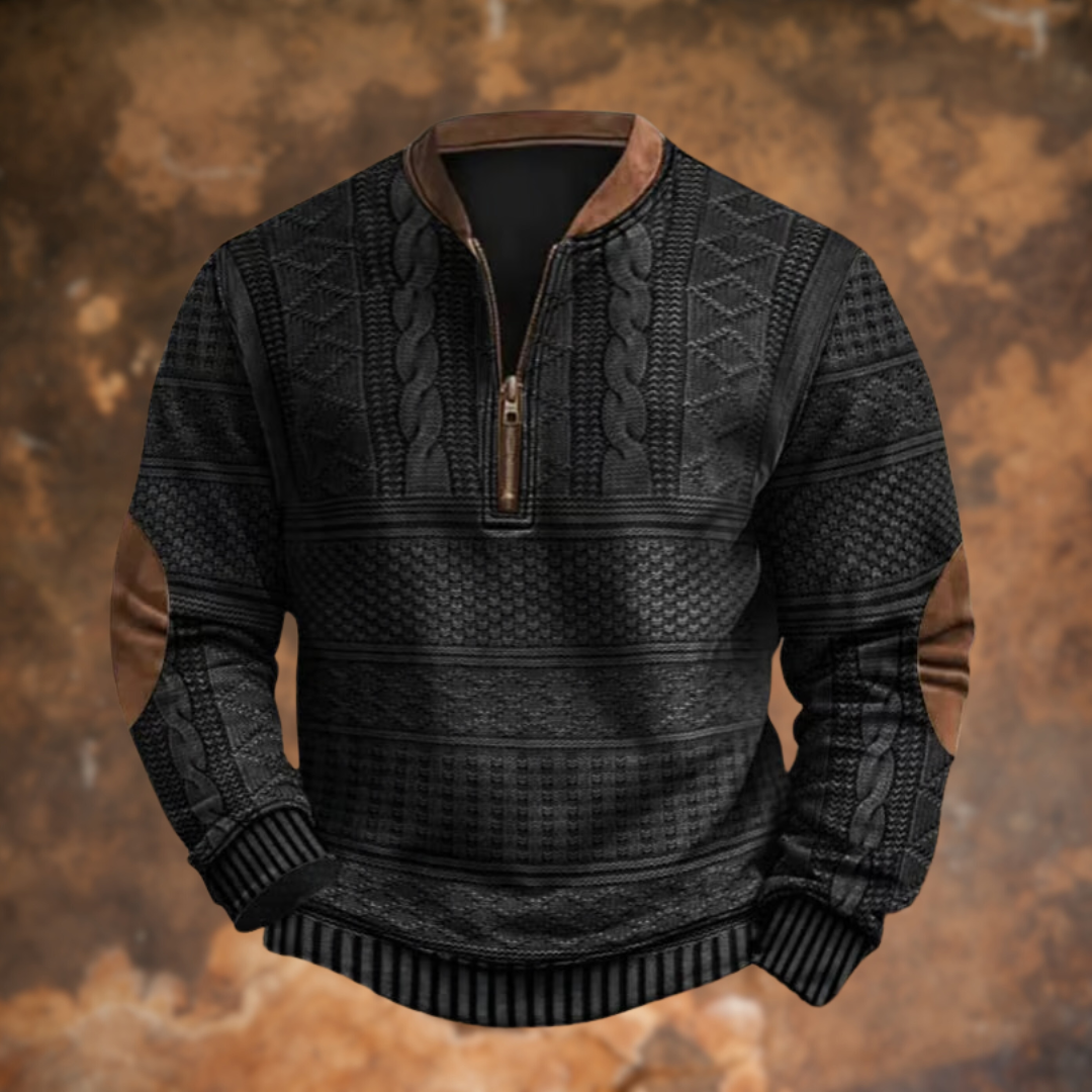 Merrick™ - KNIT PULLOVER WITH ZIP DETAIL