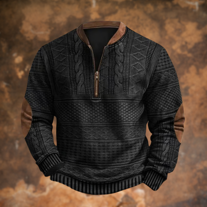 Merrick™ - KNIT PULLOVER WITH ZIP DETAIL