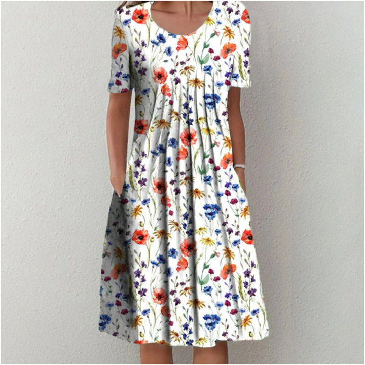 Maddison™ - STYLISH CASUAL FLORAL DRESS WITH POCKETS