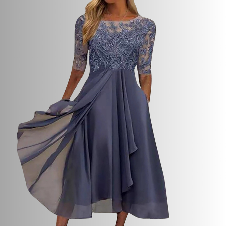 Eliana™ - ELEGANT LACE DRESS WITH FEMININE SILHOUETTE