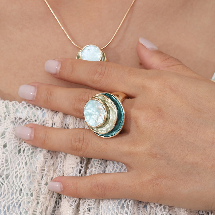 Sylvie™ - BOHO MULTILAYERED ENAMEL RING
