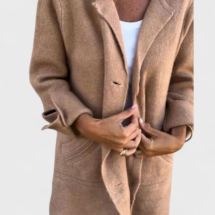 Mirel™ - ELEGANT LONG COAT WITH LAPELS