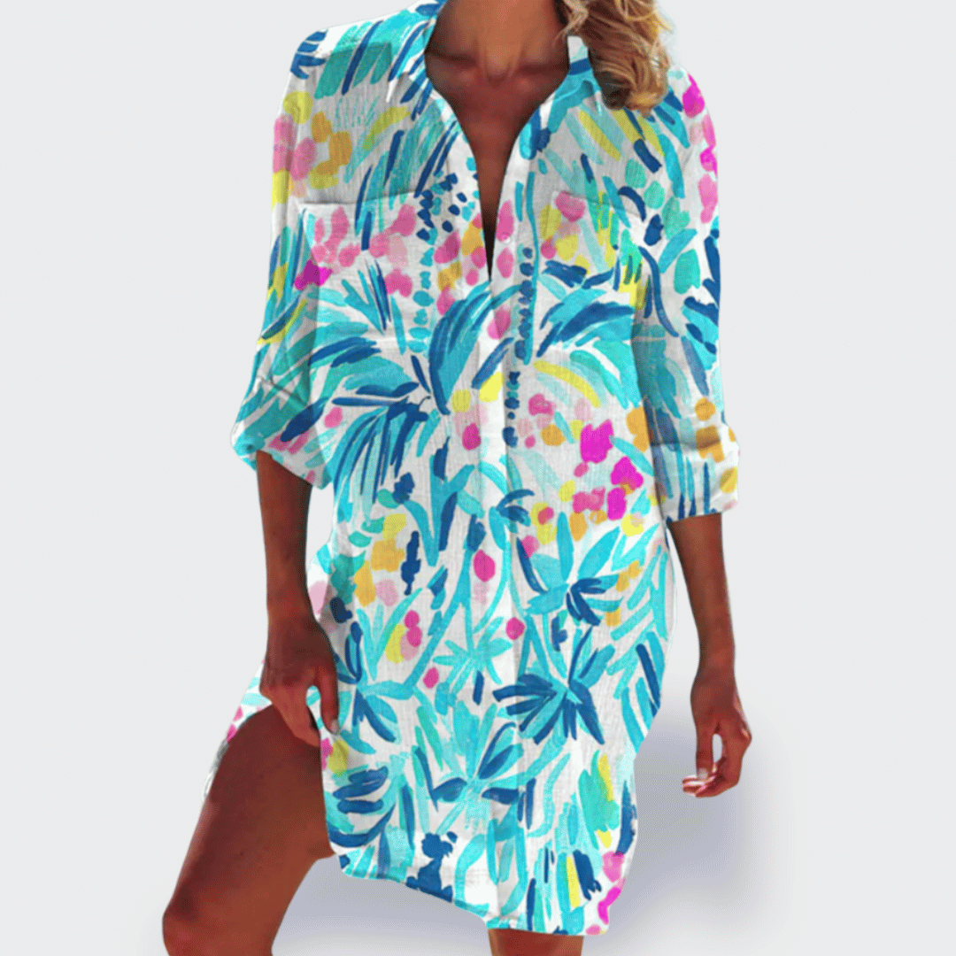 Brigitte™ - COLORFUL LIGHT SUMMER DRESS