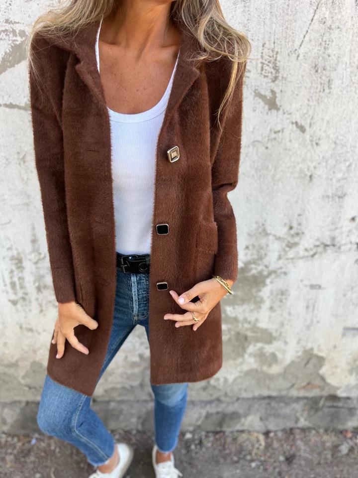 Ember™ - STYLISH SINGLE-BREASTED COAT WITH LAPELS
