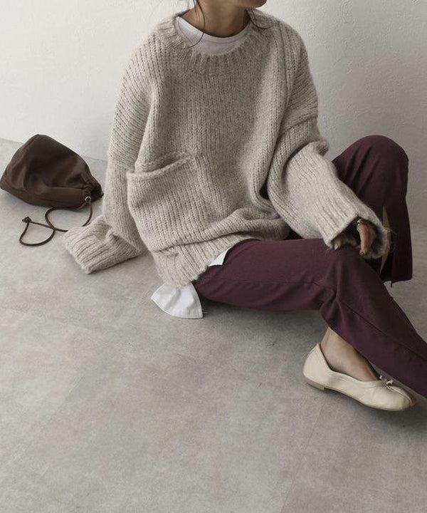 Callie™ - OVERSIZED SWEATER WITH FRONT POCKET