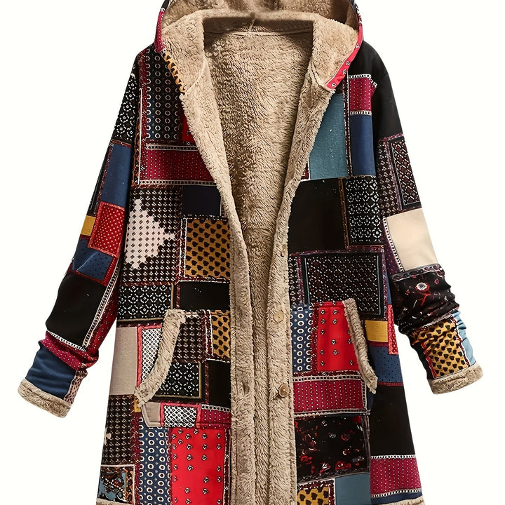 Arwen™ – PLUSH PRINTED HOODED JACKET
