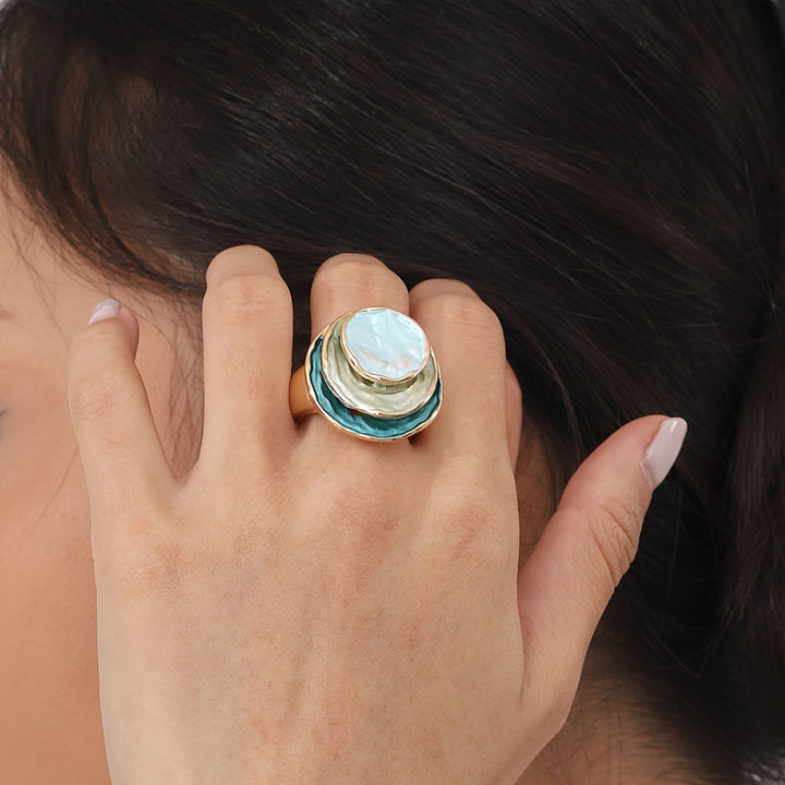 Sylvie™ - BOHO MULTILAYERED ENAMEL RING