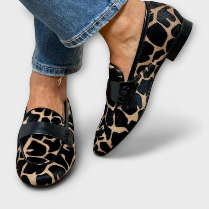 Willa - LUXURIOUS ORTHOPEDIC LEOPARD MOCCASIN