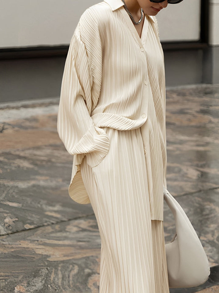 Madison™ - OVERSIZED LEISURE PANTS SET WITH PLEAT POCKETS
