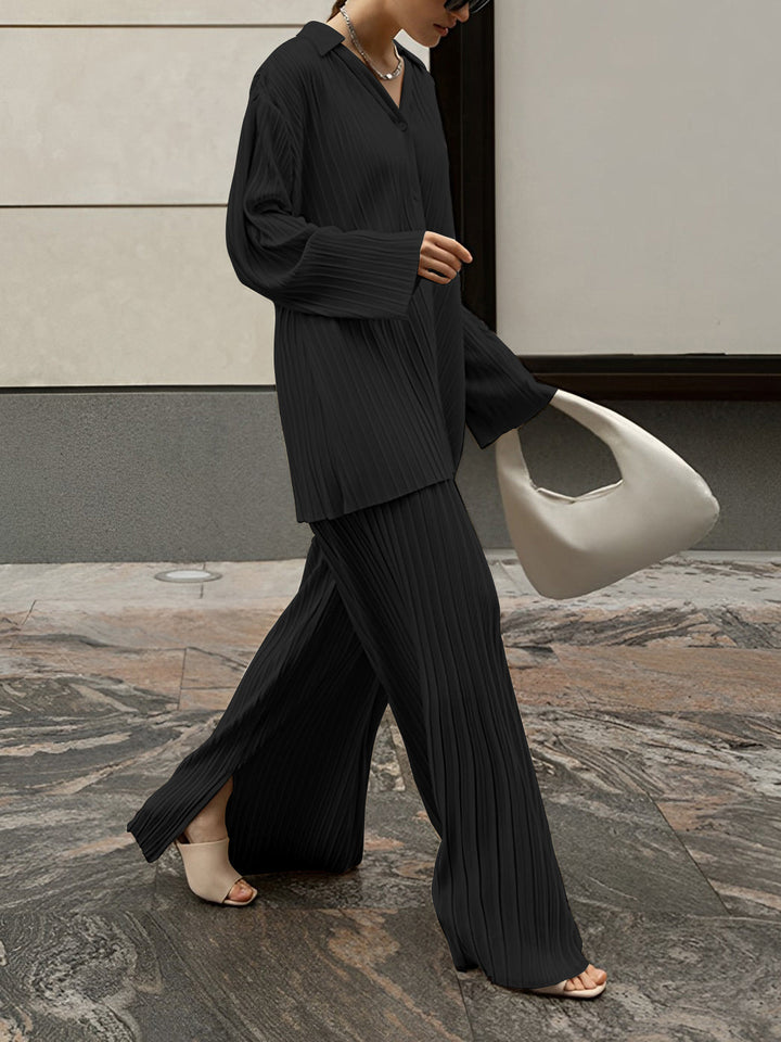 Madison™ - OVERSIZED LEISURE PANTS SET WITH PLEAT POCKETS