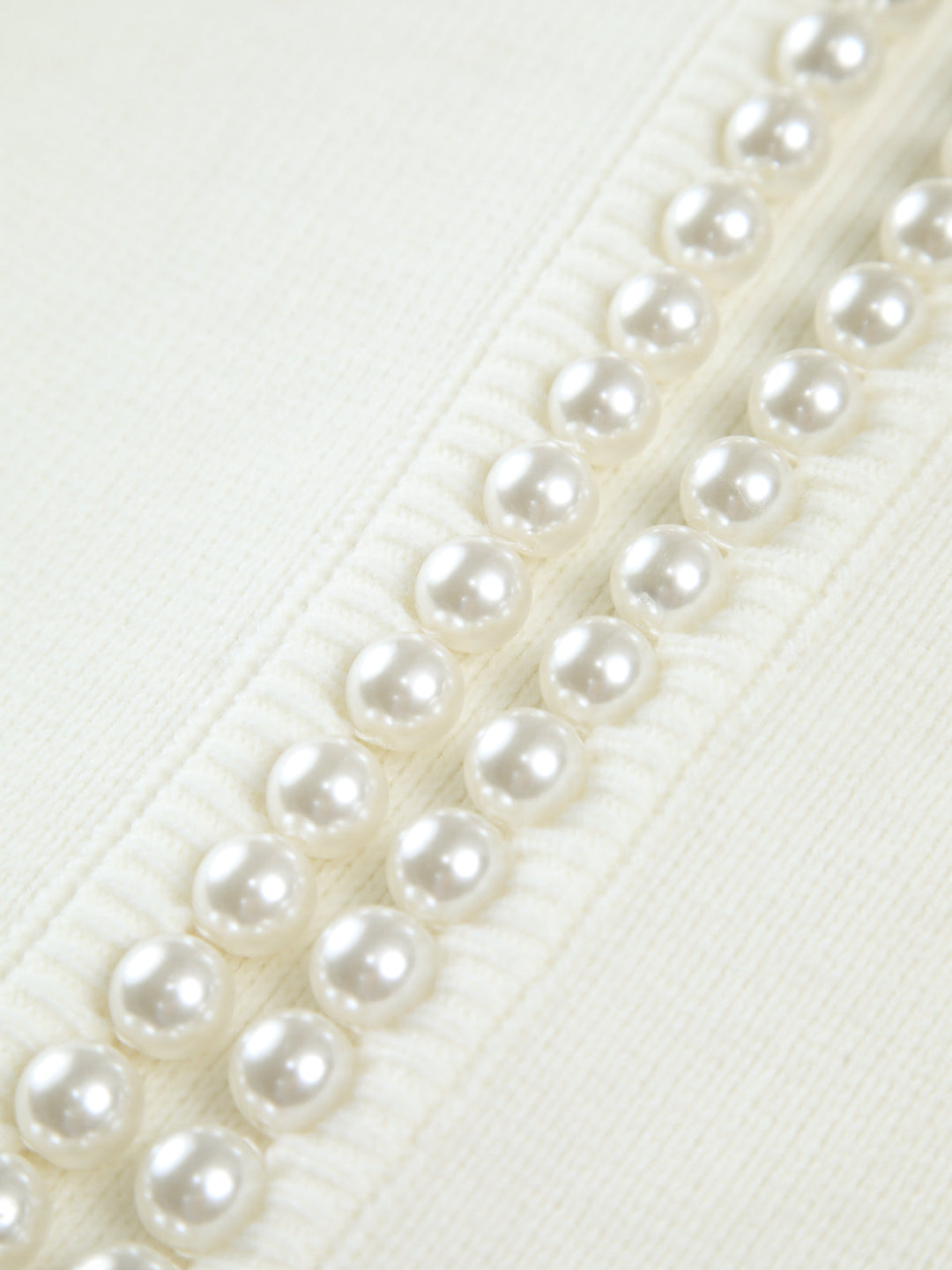 Charlotte™ - ELEGANT CARDIGAN WITH PEARL TRIM AND RIPPED HEM