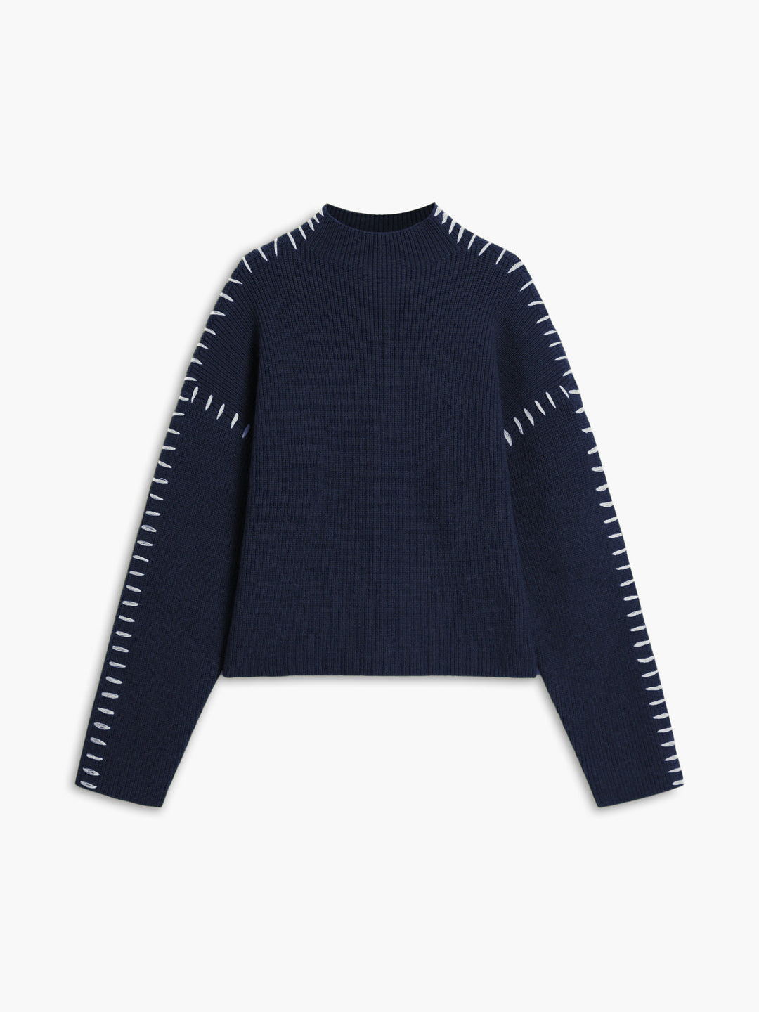 Chloe™ - OVERSIZED MOCK NECK SWEATER WITH A RELAXED FIT