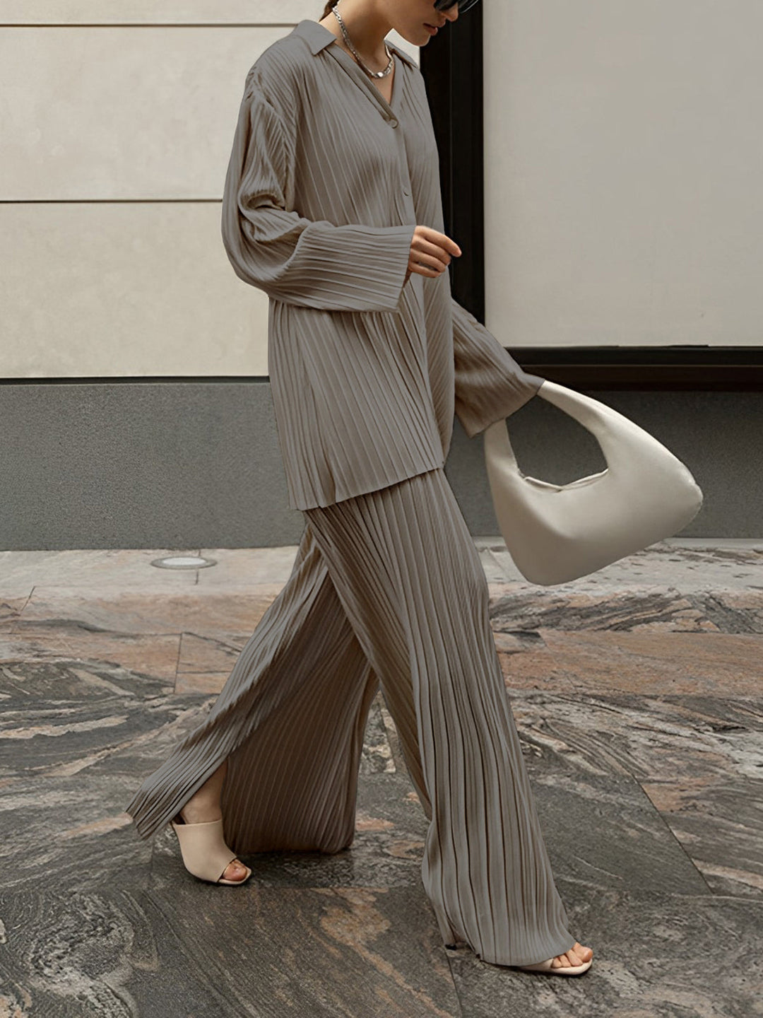 Madison™ - OVERSIZED LEISURE PANTS SET WITH PLEAT POCKETS