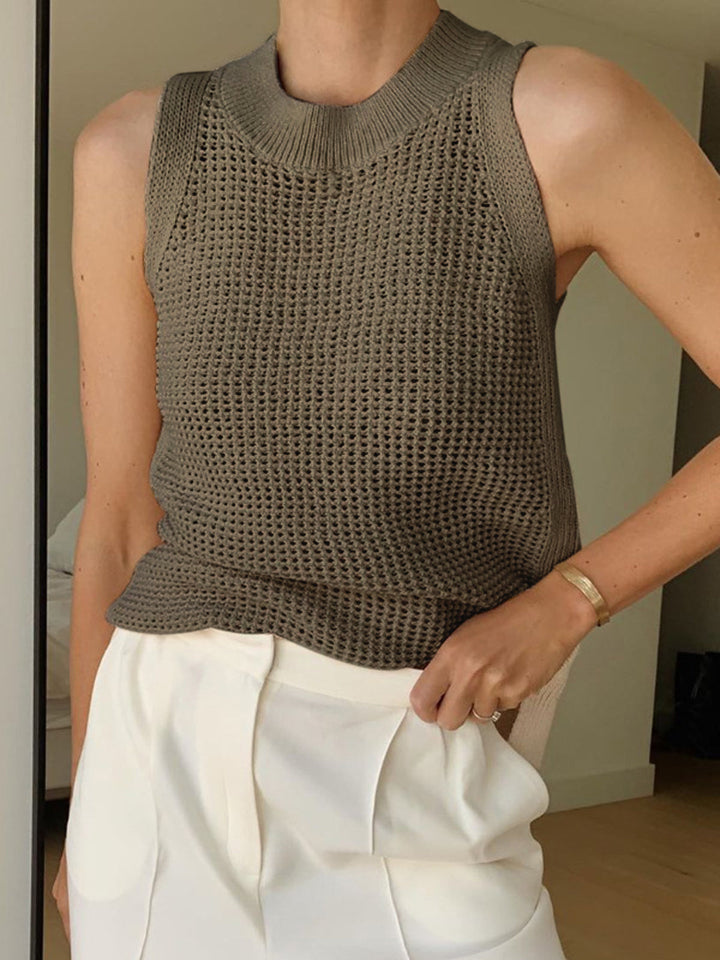 Emma Knit Tank Top™ - LIGHTWEIGHT HOLLOW DESIGN FOR EFFORTLESS STYLE