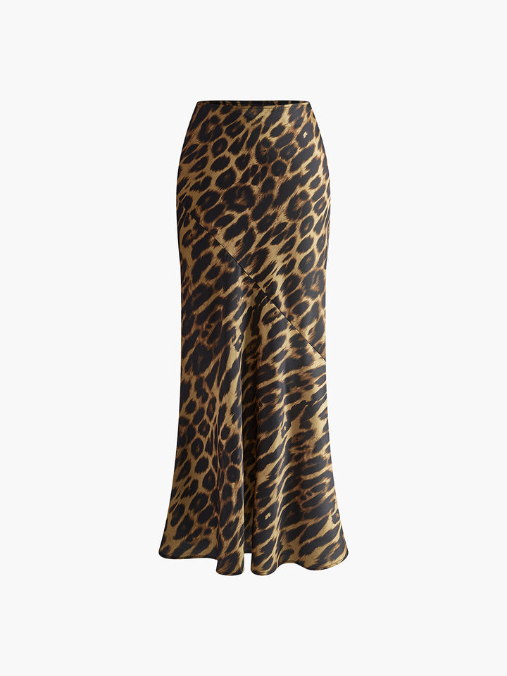 Alice™ - SLIM FIT LEOPARD PRINT MAXI SKIRT