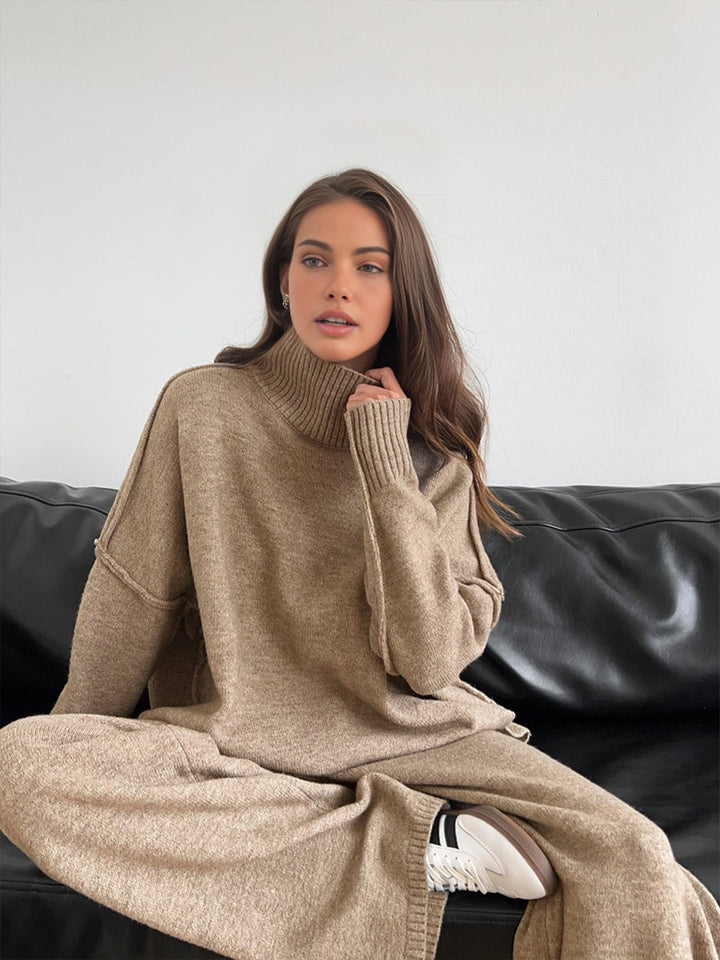 Victoria™ - ELEGANT TURTLENECK PANTS SET WITH A SOPHISTICATED SILHOUETTE