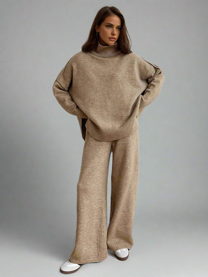 Addison™ - SOFT KNIT LOUNGE SET WITH TURTLENECK DESIGN