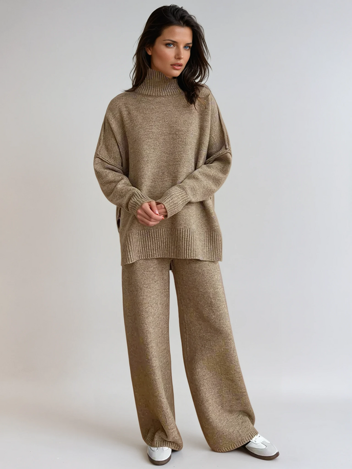 Addison™ - SOFT KNIT LOUNGE SET WITH TURTLENECK DESIGN