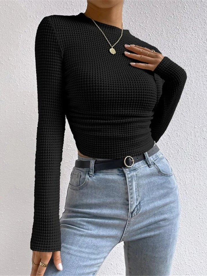 Abigail™ - SLIM FIT WAFFLE TEXTURED SWEATER