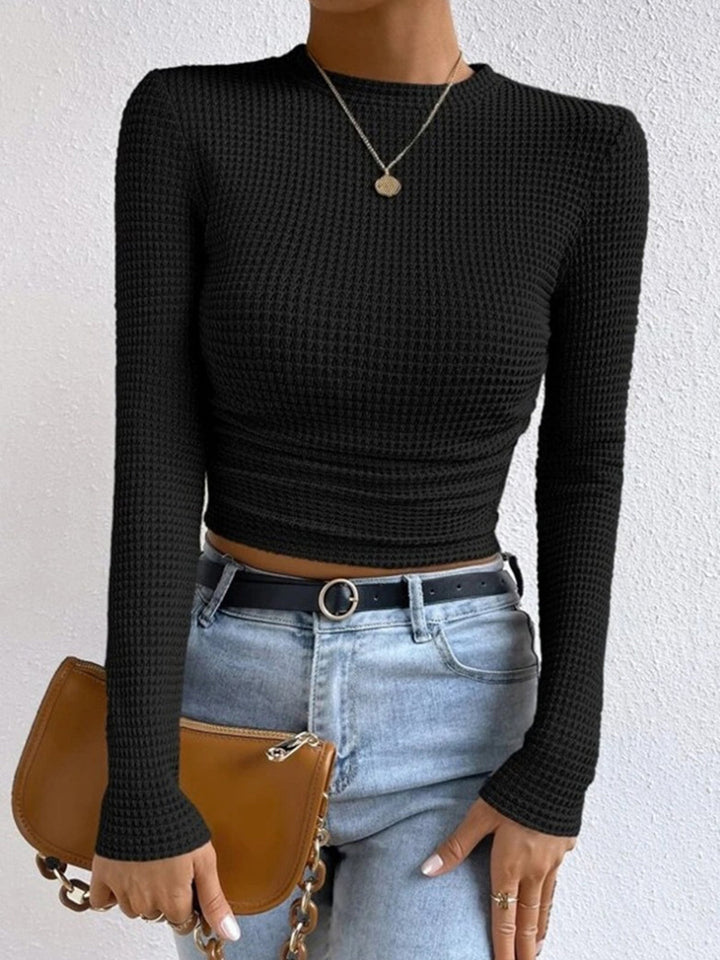Abigail™ - SLIM FIT WAFFLE TEXTURED SWEATER