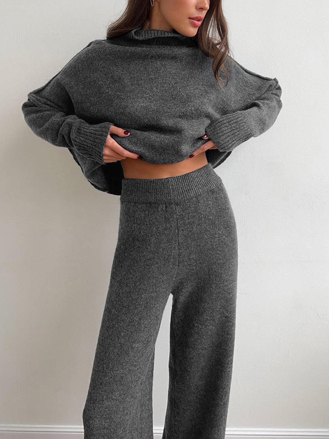 Addison™ - SOFT KNIT LOUNGE SET WITH TURTLENECK DESIGN