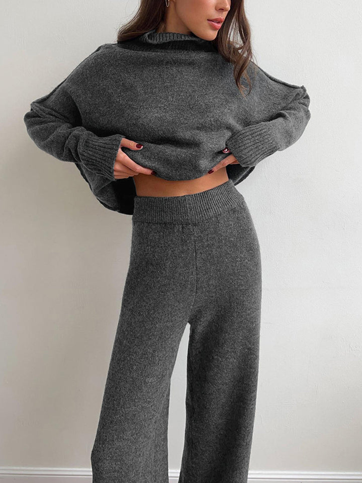 Addison™ - SOFT KNIT LOUNGE SET WITH TURTLENECK DESIGN