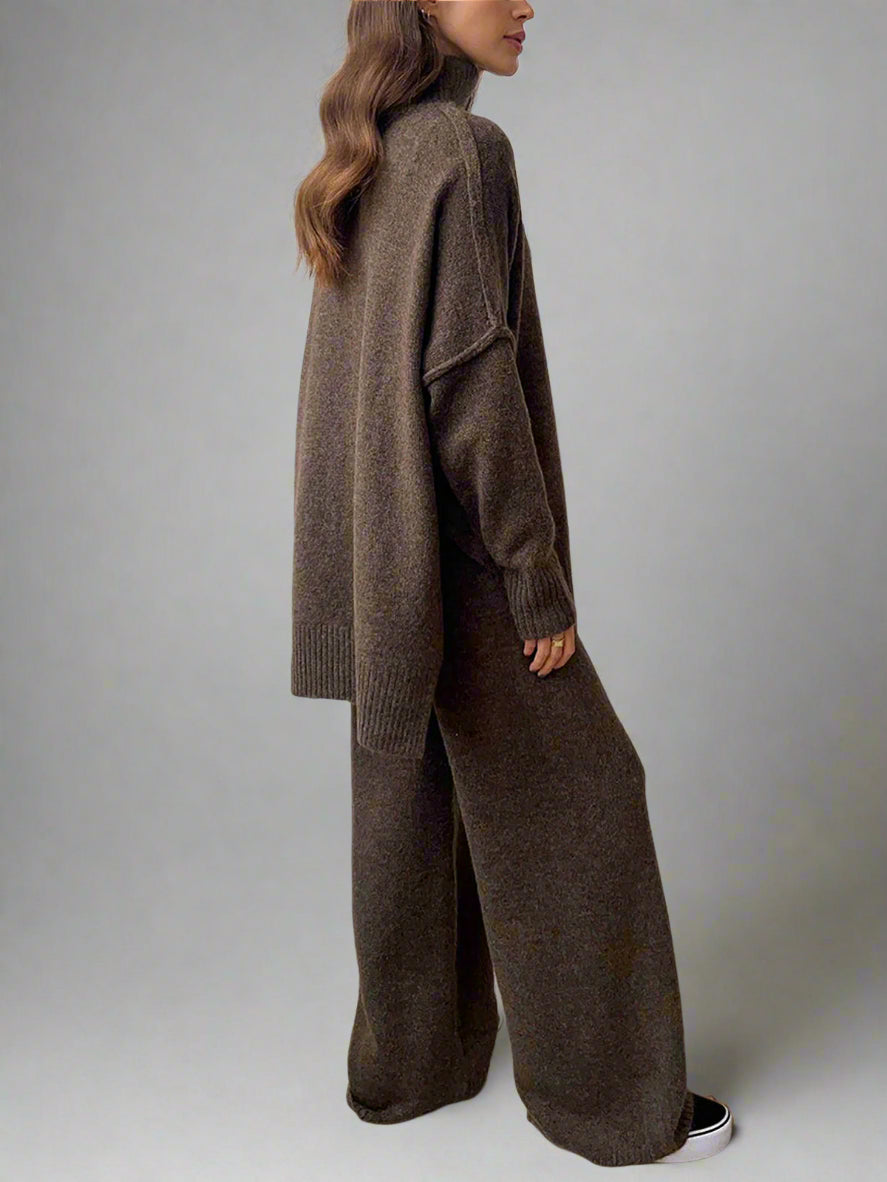 Addison™ - SOFT KNIT LOUNGE SET WITH TURTLENECK DESIGN
