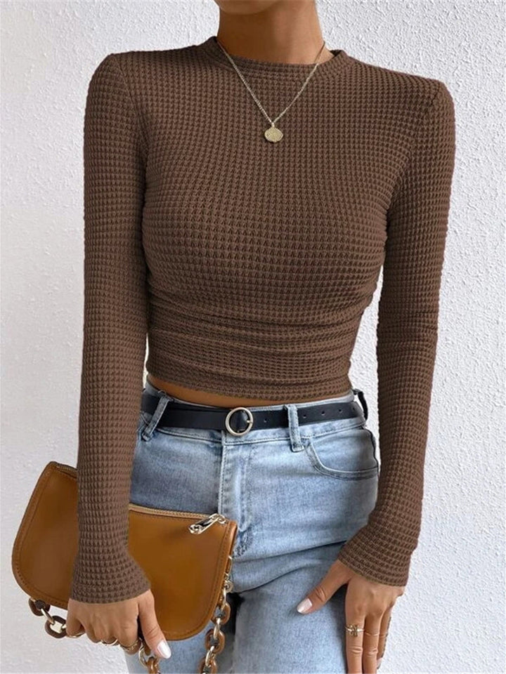 Abigail™ - SLIM FIT WAFFLE TEXTURED SWEATER