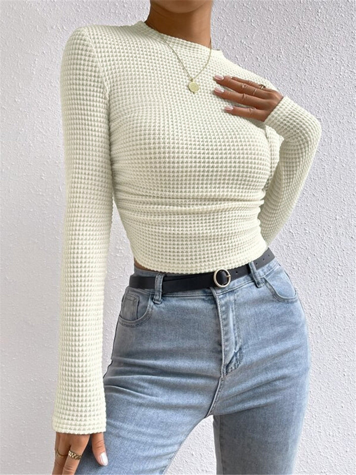 Abigail™ - SLIM FIT WAFFLE TEXTURED SWEATER