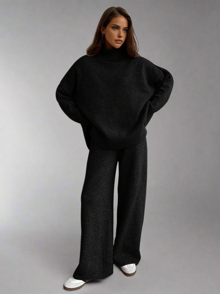 Addison™ - SOFT KNIT LOUNGE SET WITH TURTLENECK DESIGN